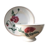 Old bowl "Luxeuil" Hbcm and plate