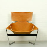 Pierre Paulin F444 in natural leather, The Netherlands, 1963