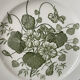 Five dessert plates "capucines" in Gien earthenware.