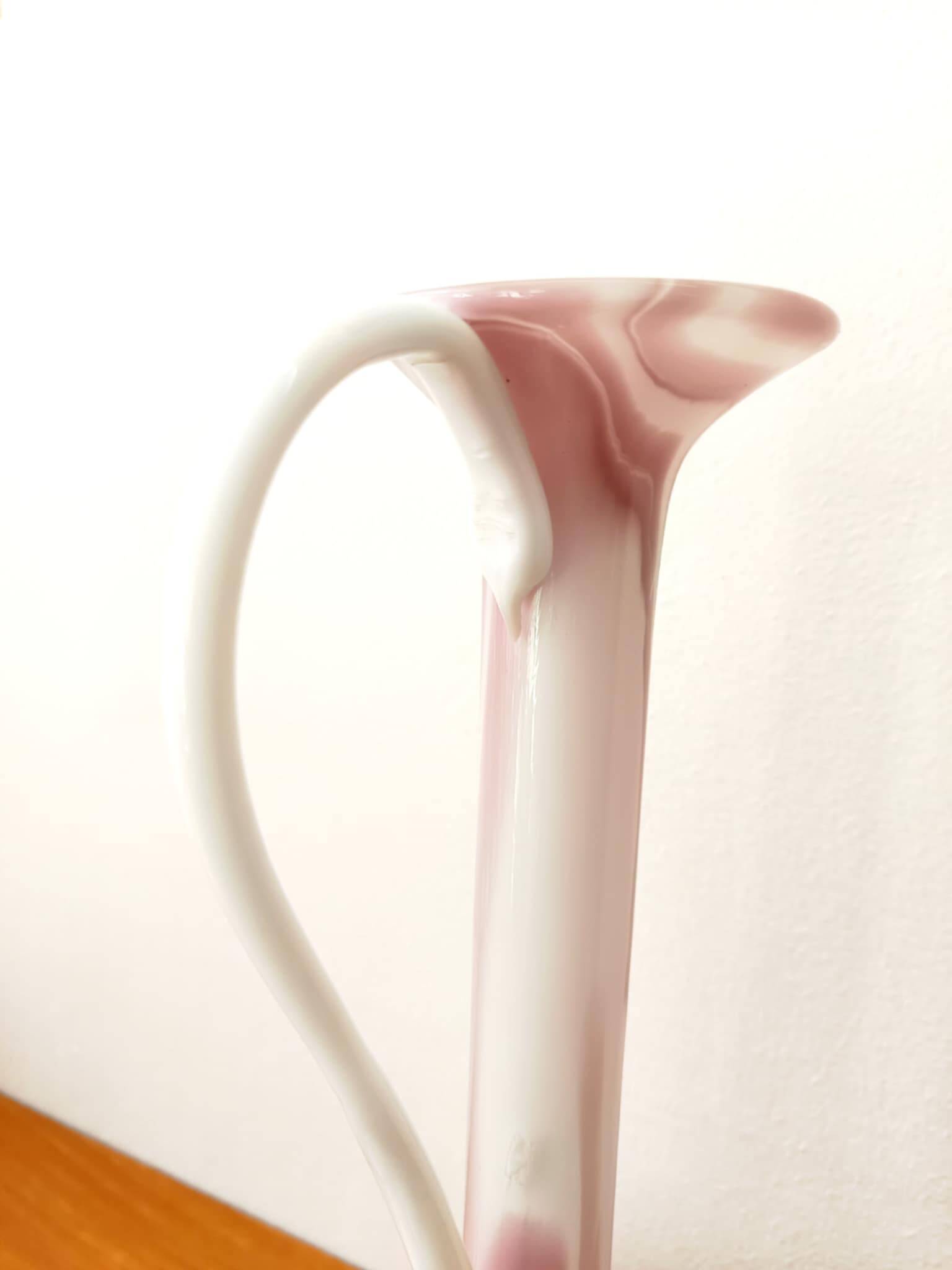 Pink Murano ewer