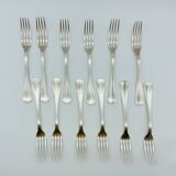 Christofle 12 art deco forks model Boreal