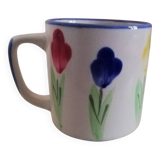Vintage hand-painted mug cup