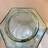 Former large hexagonal glass jar
