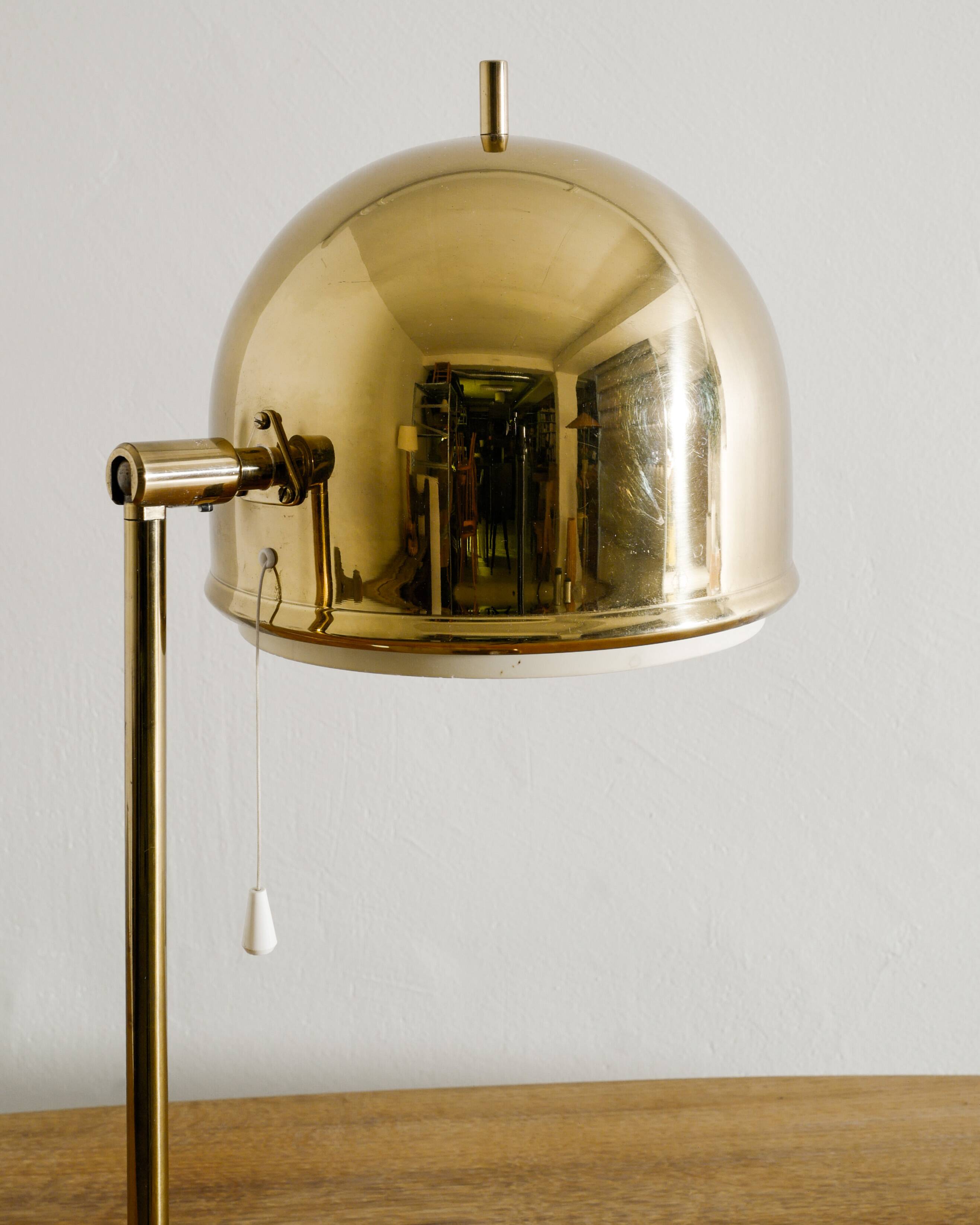 Swedish Mid Century B-075 Brass Table Lamp by Eje Ahlgren Bergboms, 1960s
