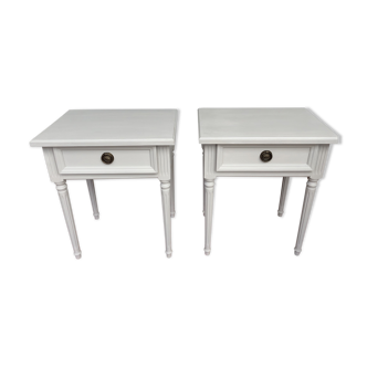 Pair of wooden bedsides Louis XVI style