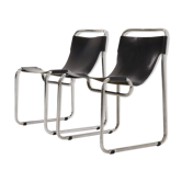 Ensemble de 2 chaises tubulaires
