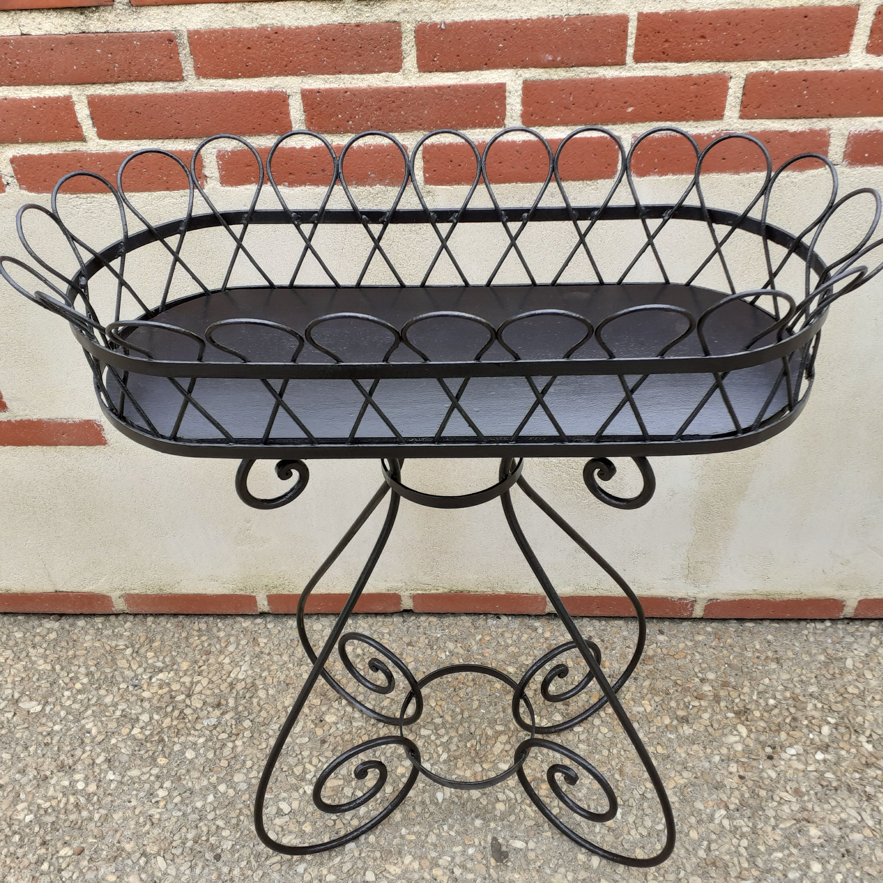 Wrought iron planter
