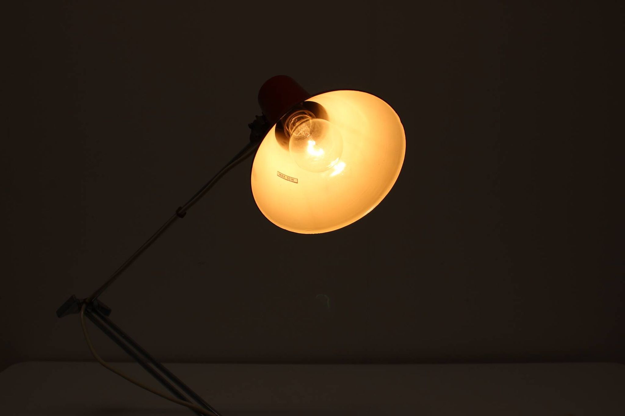 VAS FEMIPARI Adjustable Table Lamp, 1960's, Poland