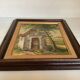 Landscape tableau of the countryside, canvas mounted on panel, signed.