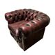 Fauteuil Chesterfield sur mesure, Fleming & Howland, cuir anglais, 2016
