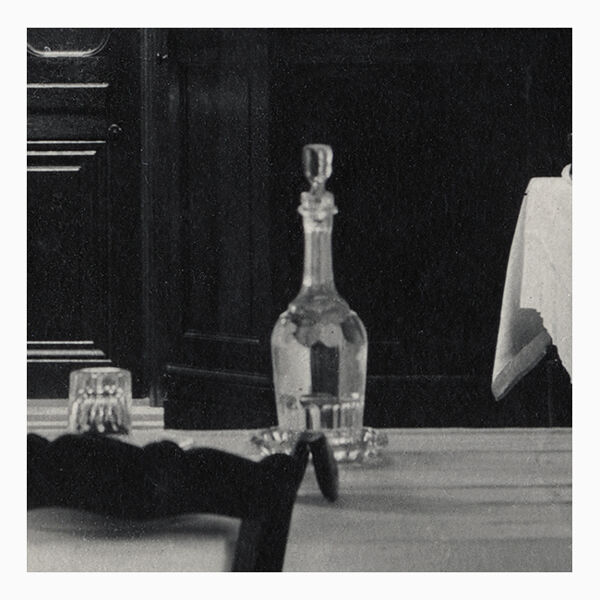 Photographie ancienne du réfectoire d'un couvent