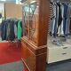 Vitrine placage acajou