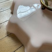 Vintage lampshade in pink opaline glass from Czechoslovakia 250912