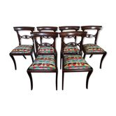 Set of 6 Regency mahogany chairs