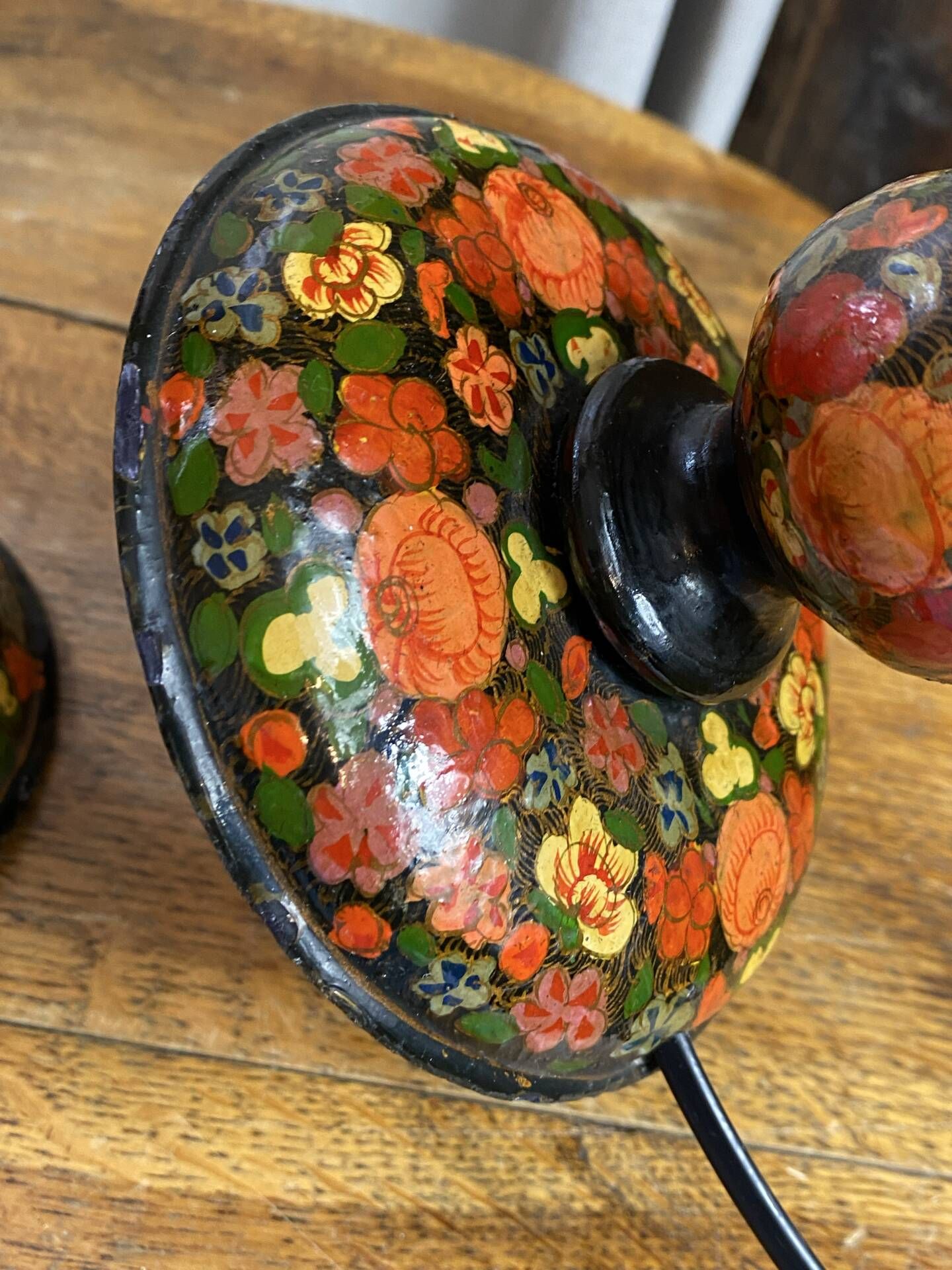 Kashmiri lamp pair