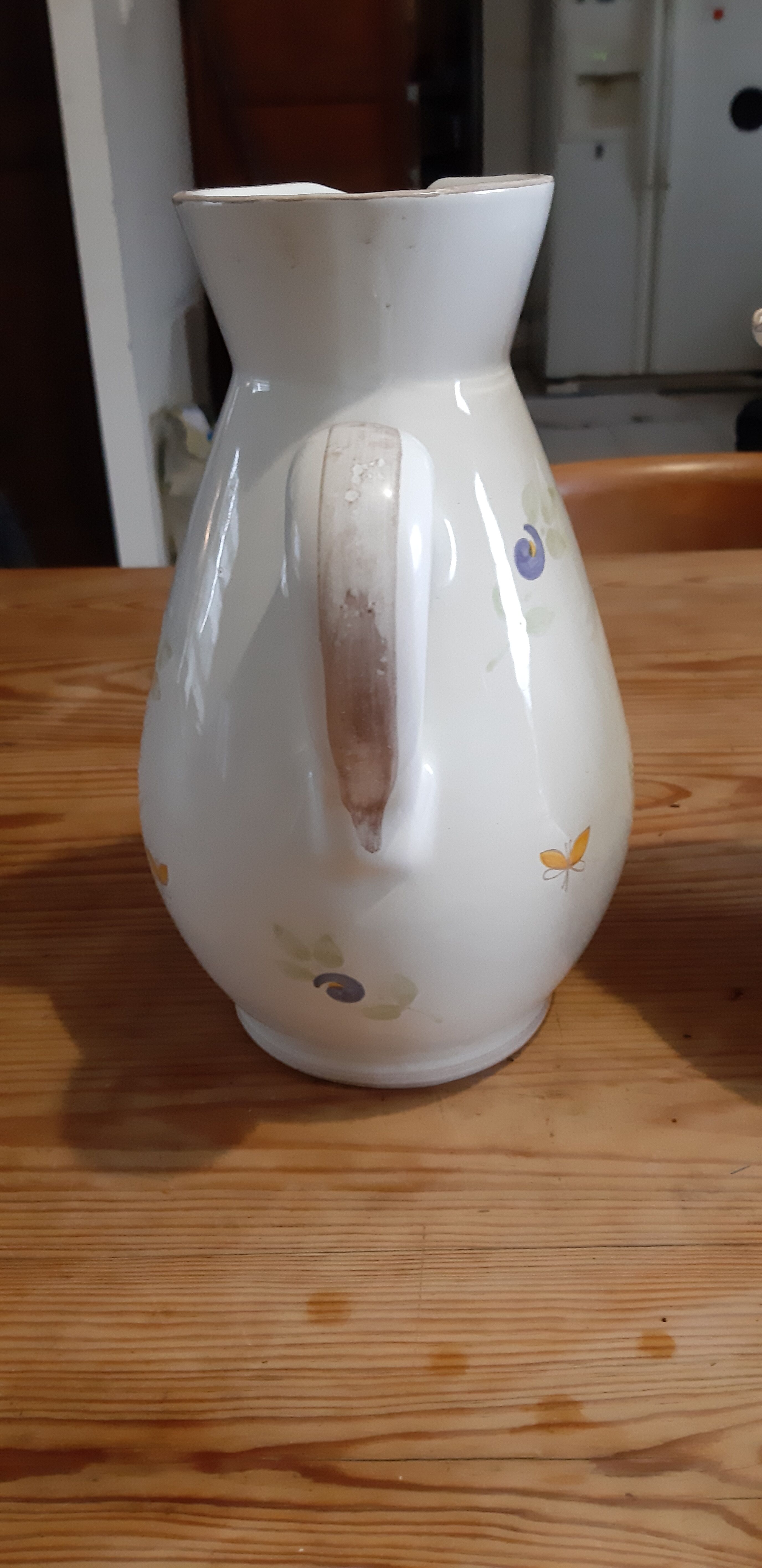 2 Pitchers in Faience of La Chapelle des Pots