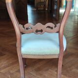 Series of 3 mahogany chairs 19th century