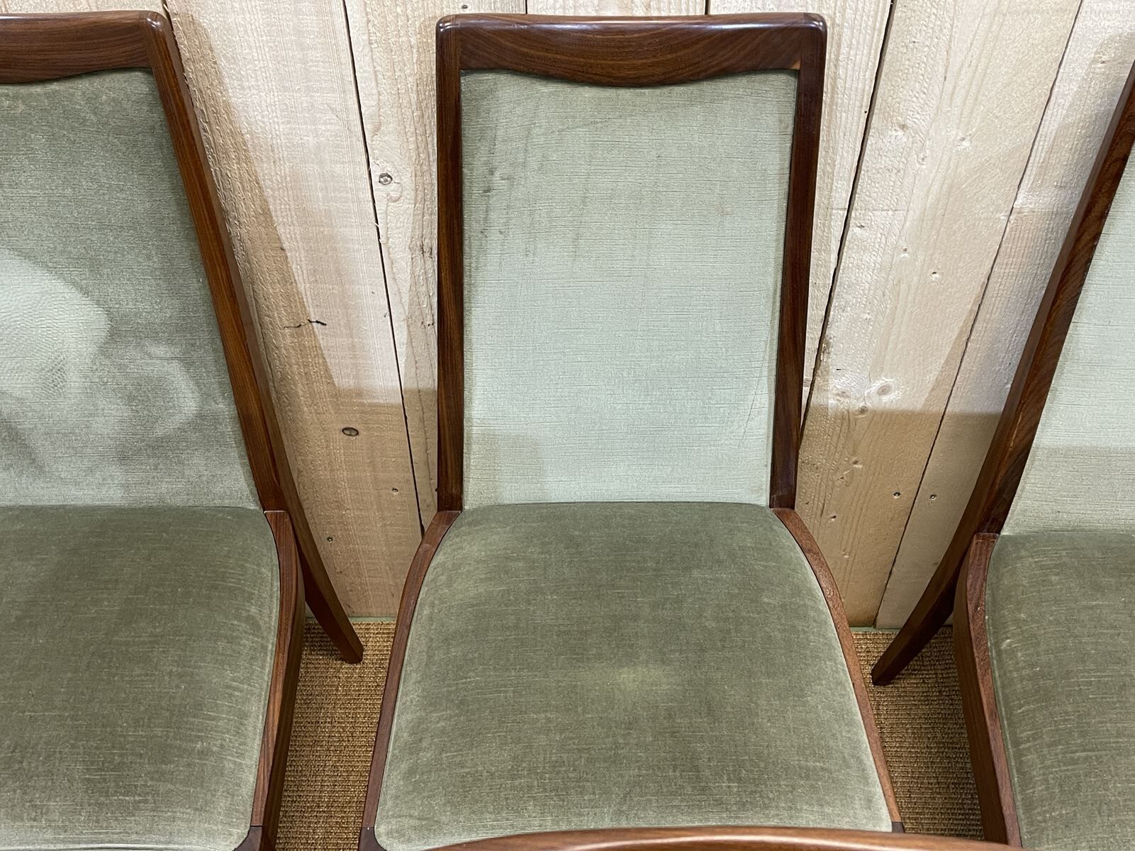 Suite of 6 teak chairs from the brand G-Plan
