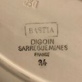 Pair of raviers Digoin Sarreguemines model Bastia