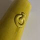 Scandinavian mimosa glazed earthenware vase neo classic mid century modern 1970