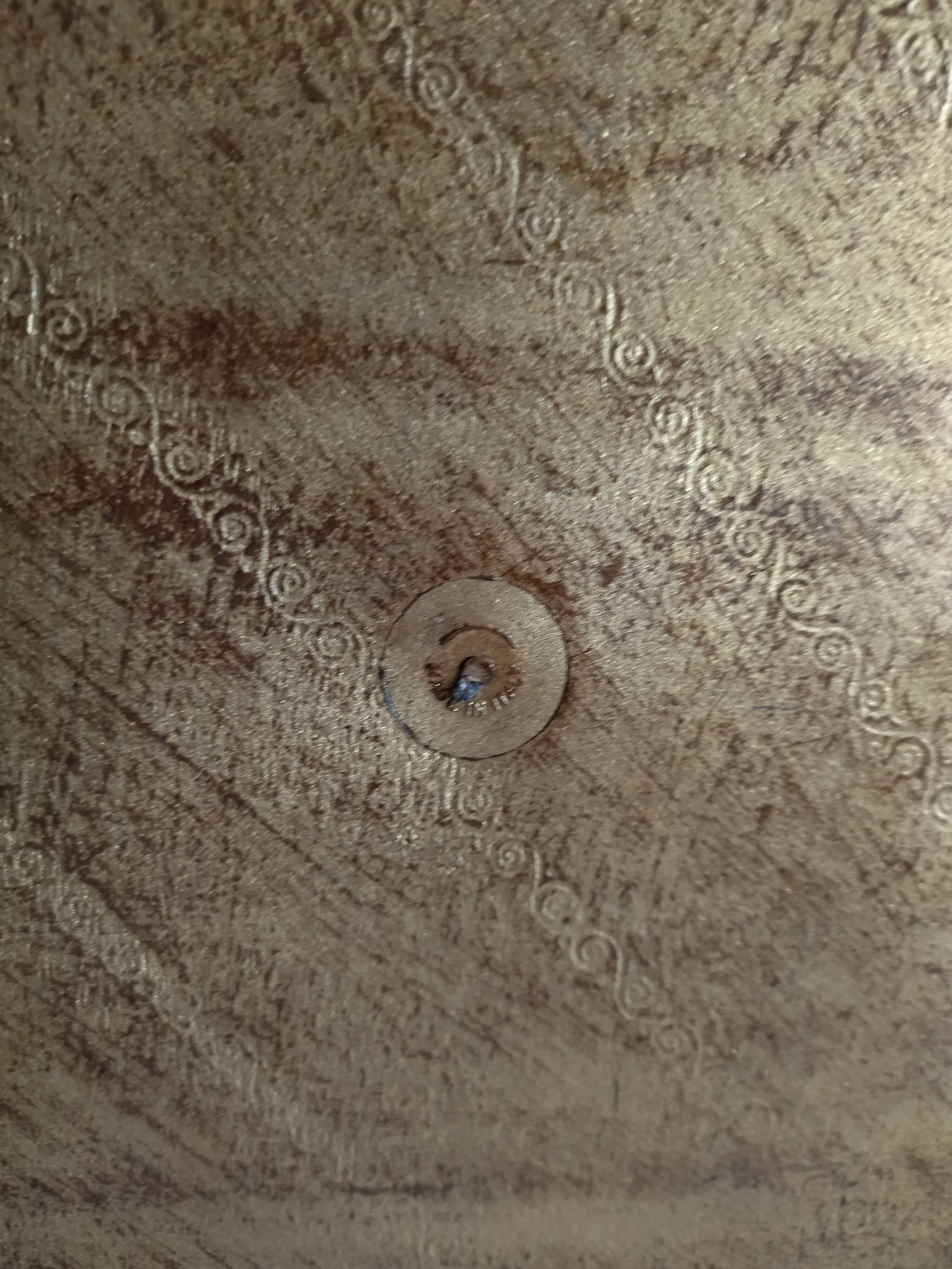 Large Florentine Italian red and gold vintage tray