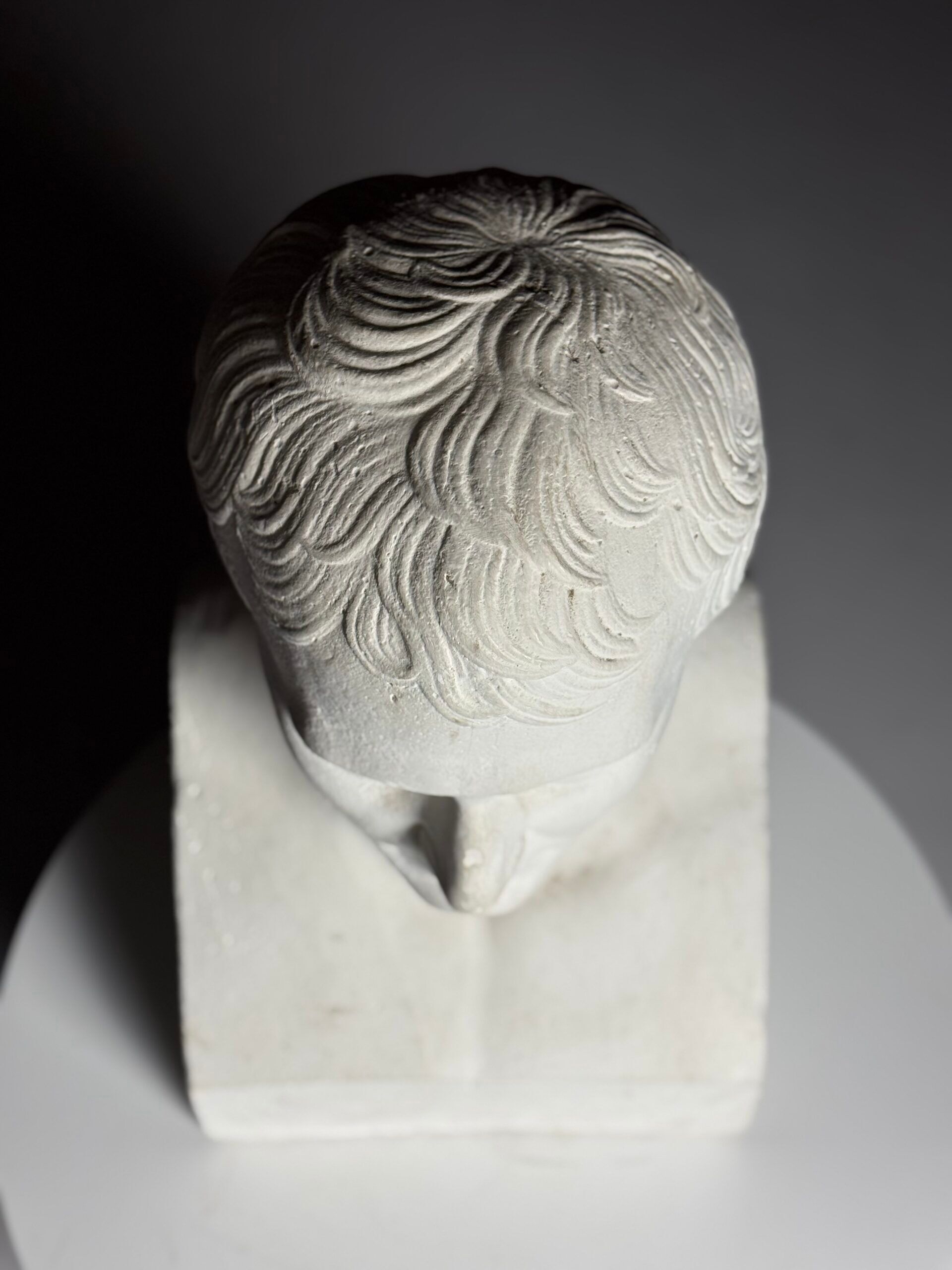 Buste de Napoléon en plâtre, 20e siècle.