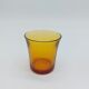 Set of 4 amber glasses