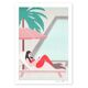 Pool Mermaid, A4 Risograph, Limited Edition