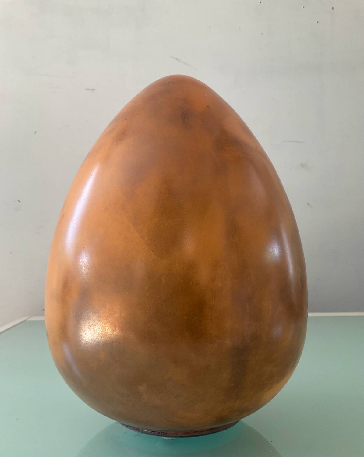 Vintage glass paste egg lamp from the 70s-80s