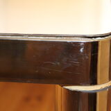 Table from the 70's formica in white and stainless steel