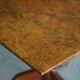 A Swedish folding table made of burl wood by Carl Hollst, Eskilstuna, 1787-1830.