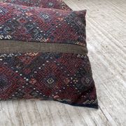 Pair of vintage XXL Kilim cushions