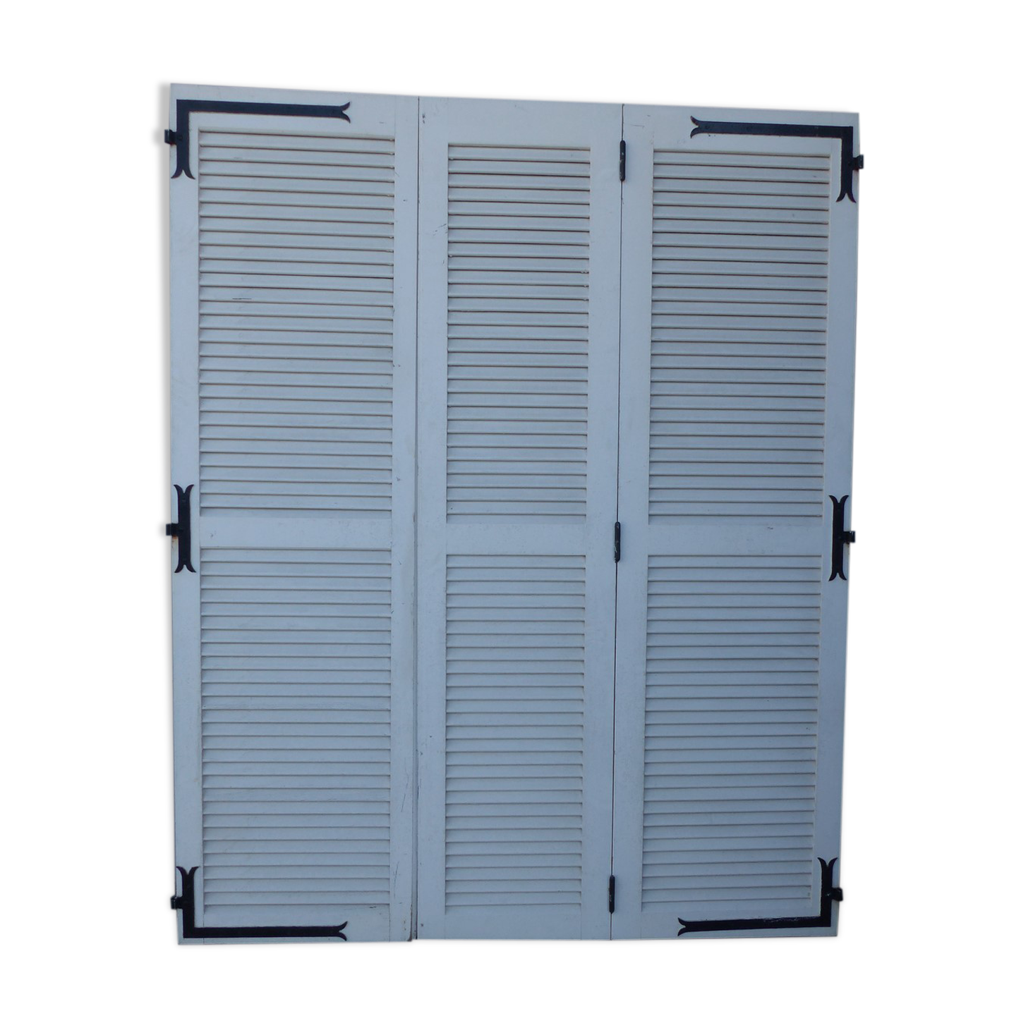 Set of 3 wooden shutters