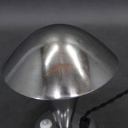 Bauhaus adjustable chrome mushroom table lamp, Czechoslovakia, 1930s