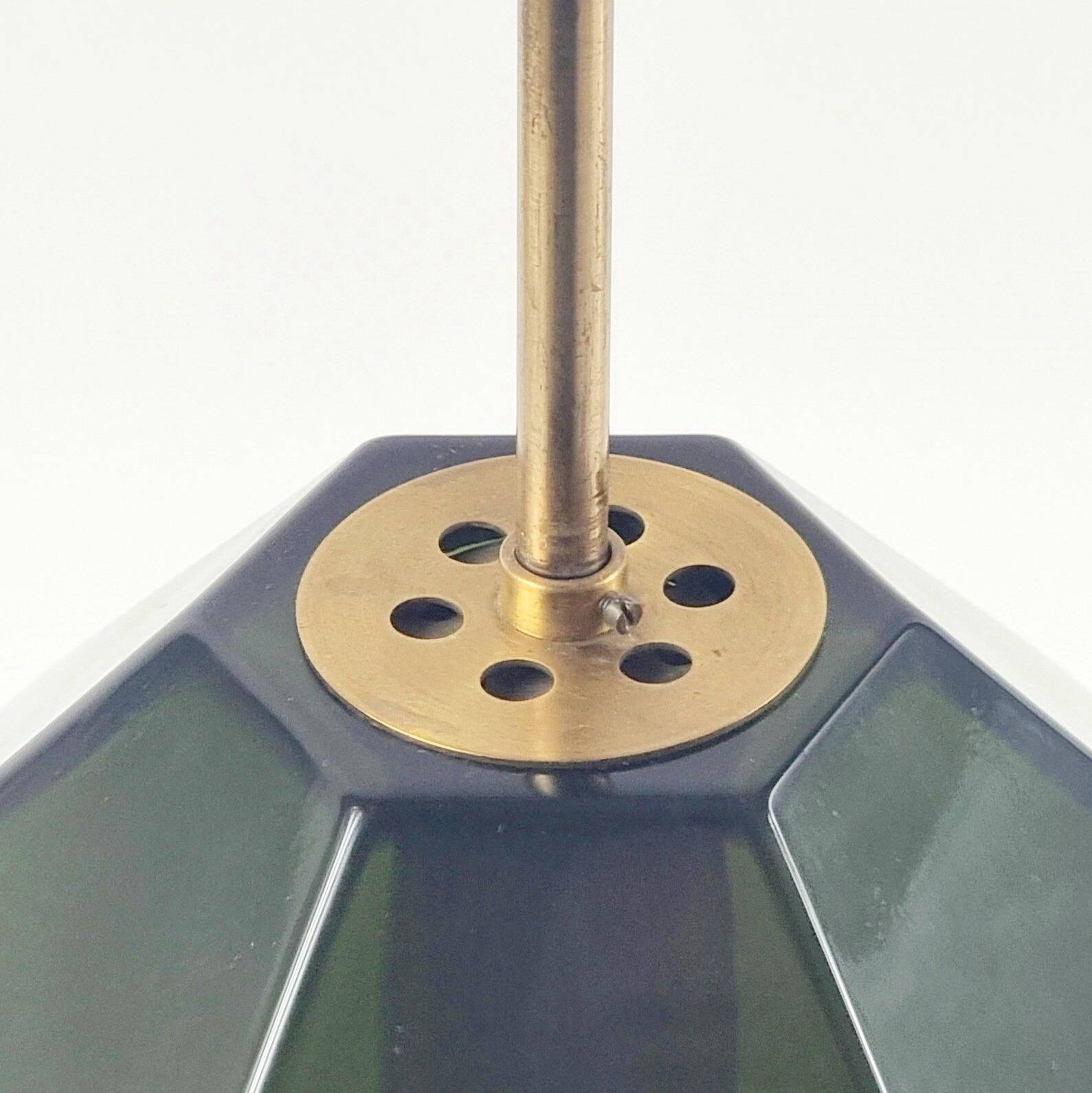 Mid-Century Scandinavian Glass & Brass Ceiling Light by C. Fagerlund, 1960s