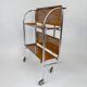 Mid-century Vintage Chrome and Plywood Folding Serving Trolley, 1950's