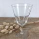 5 verres à pied en verre gravé