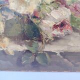 Oil on canvas, bouquet of flowers, signed Blondel.