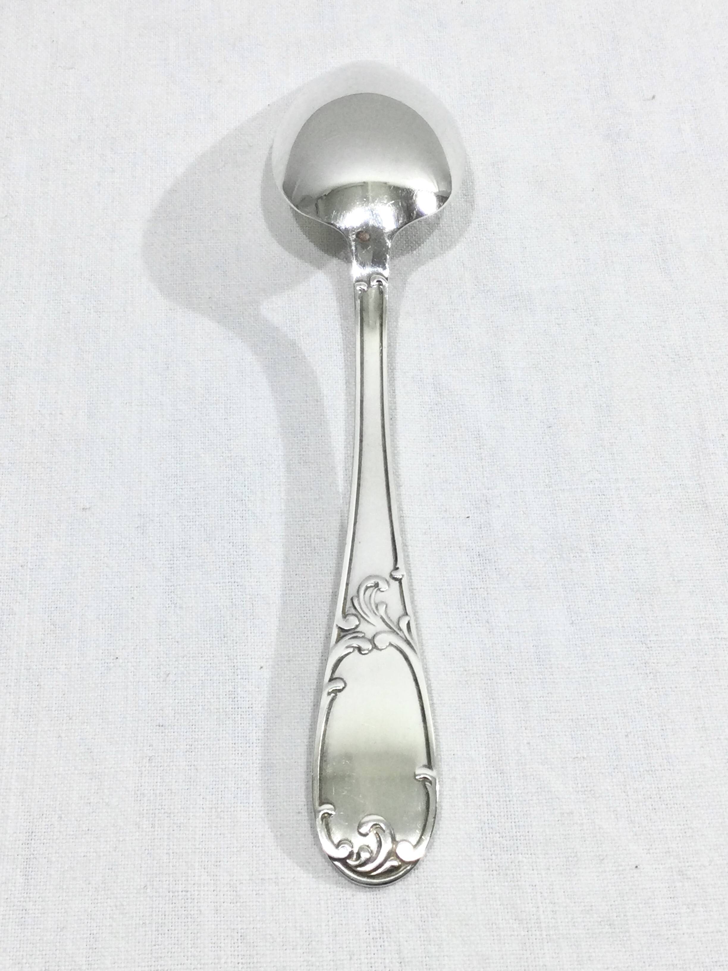 49-piece cutlery set in Louis XV silver-plated metal