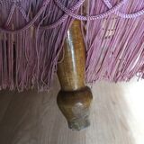 Powdered pink velvet toad chair