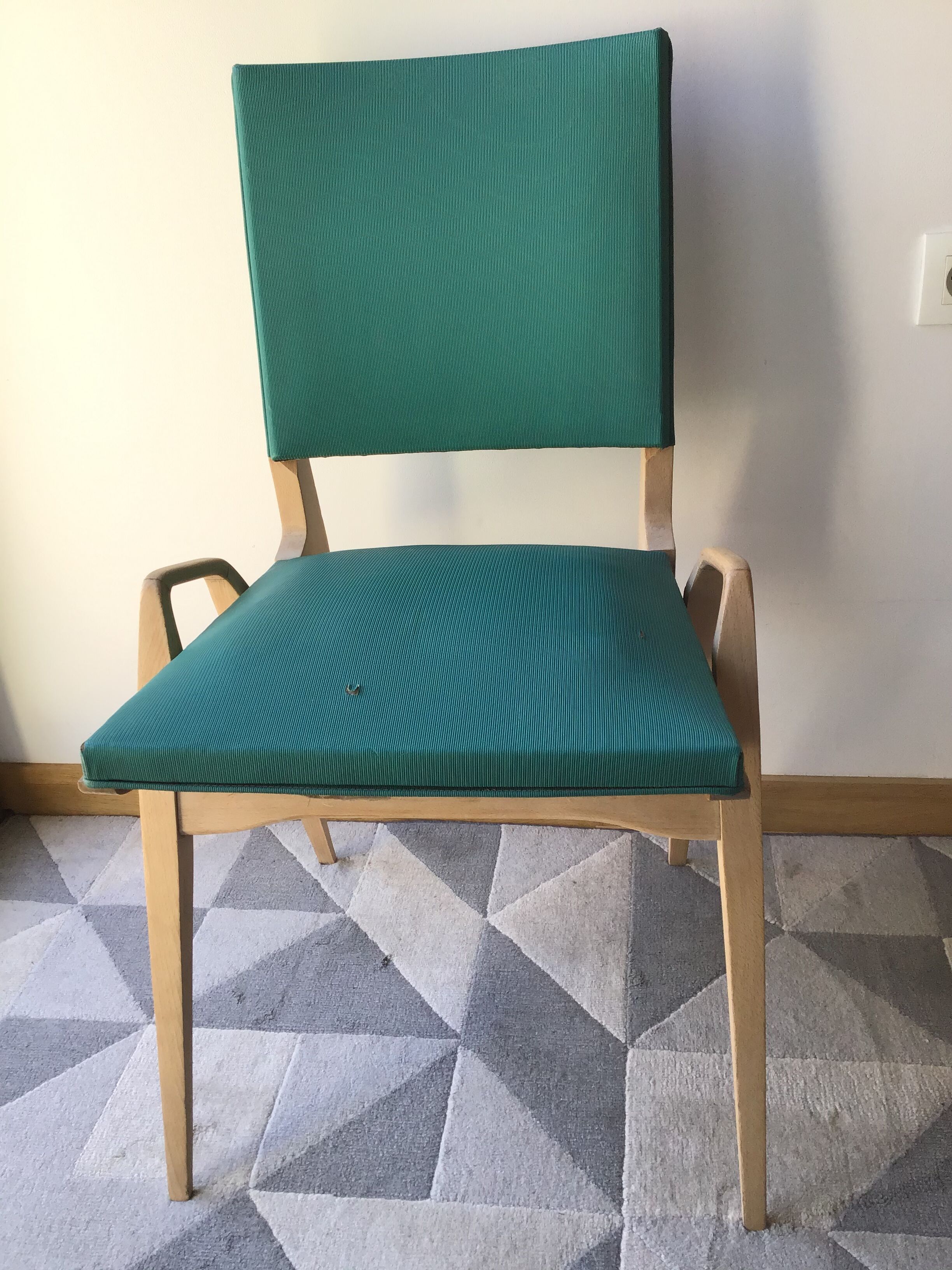 Original chair of Maurice Pre 60s green