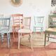Lot de 6 jolies chaises patinées