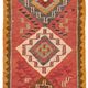 Turkish Handwoven Vintage Herki Kilim 93 cm x 343 cm