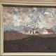 Original Swedish Oil on Panel – “Landscape” by Bertil Wahlberg – Signed – Vintage and Framed – 48 × 41.5 cm (18.9" × 16.3")