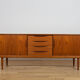 Mid-Century Large Teak Tambour Door Sideboard, Denmark, 1960s