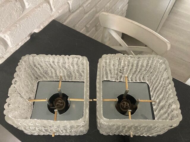 Arlus chandelier and wall lights 1960