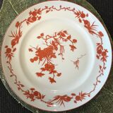 Set of 12 flat plates of the brand Vista Alegre, fine porcelain from Portugal