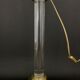 House the dolphin, lamp foot in plexiglass and gold metal design 1970