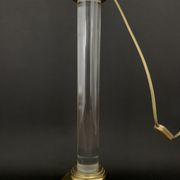 House the dolphin, lamp foot in plexiglass and gold metal design 1970