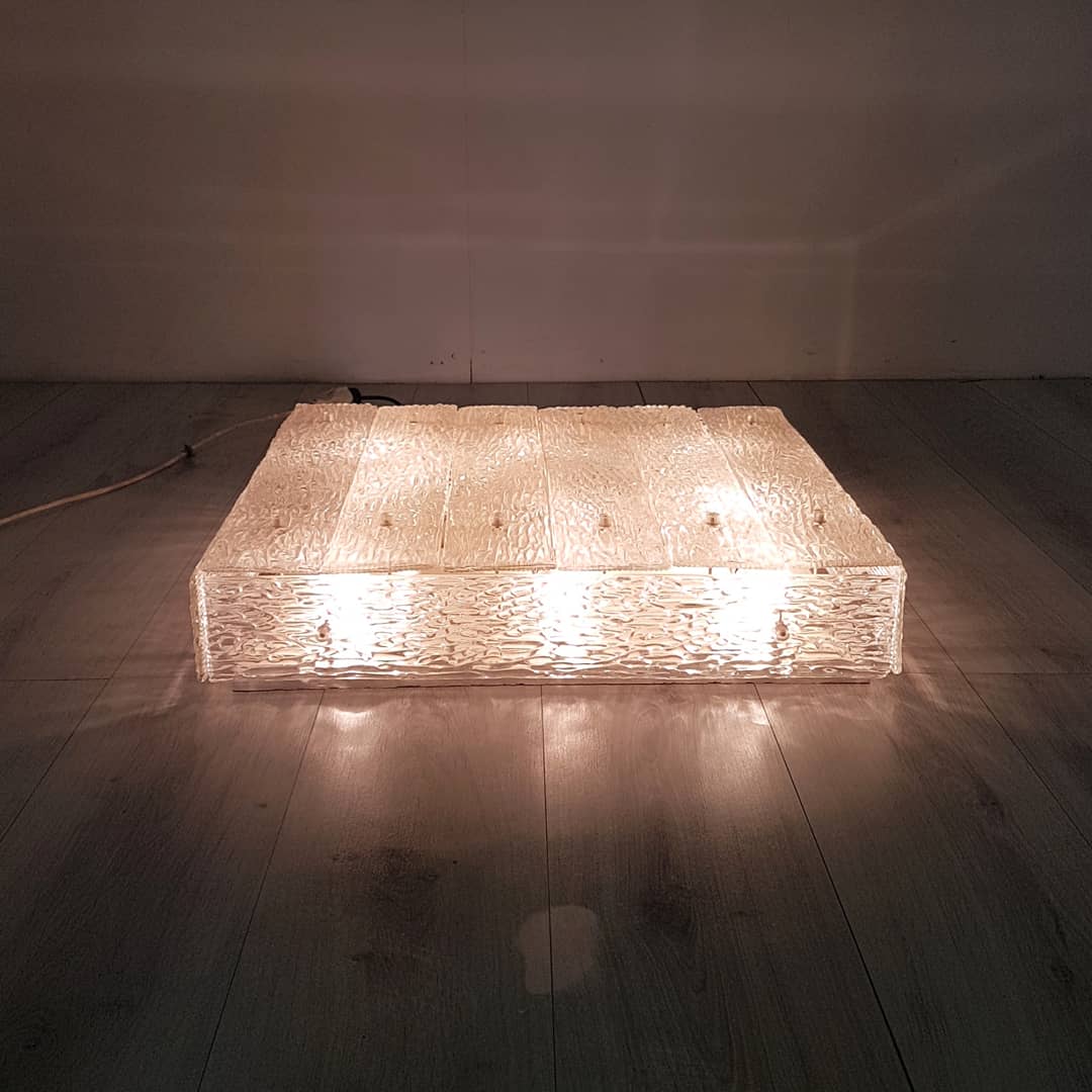 Large Heidelberg 62 ceiling lamp by Kalmar, Switzerland 1970s